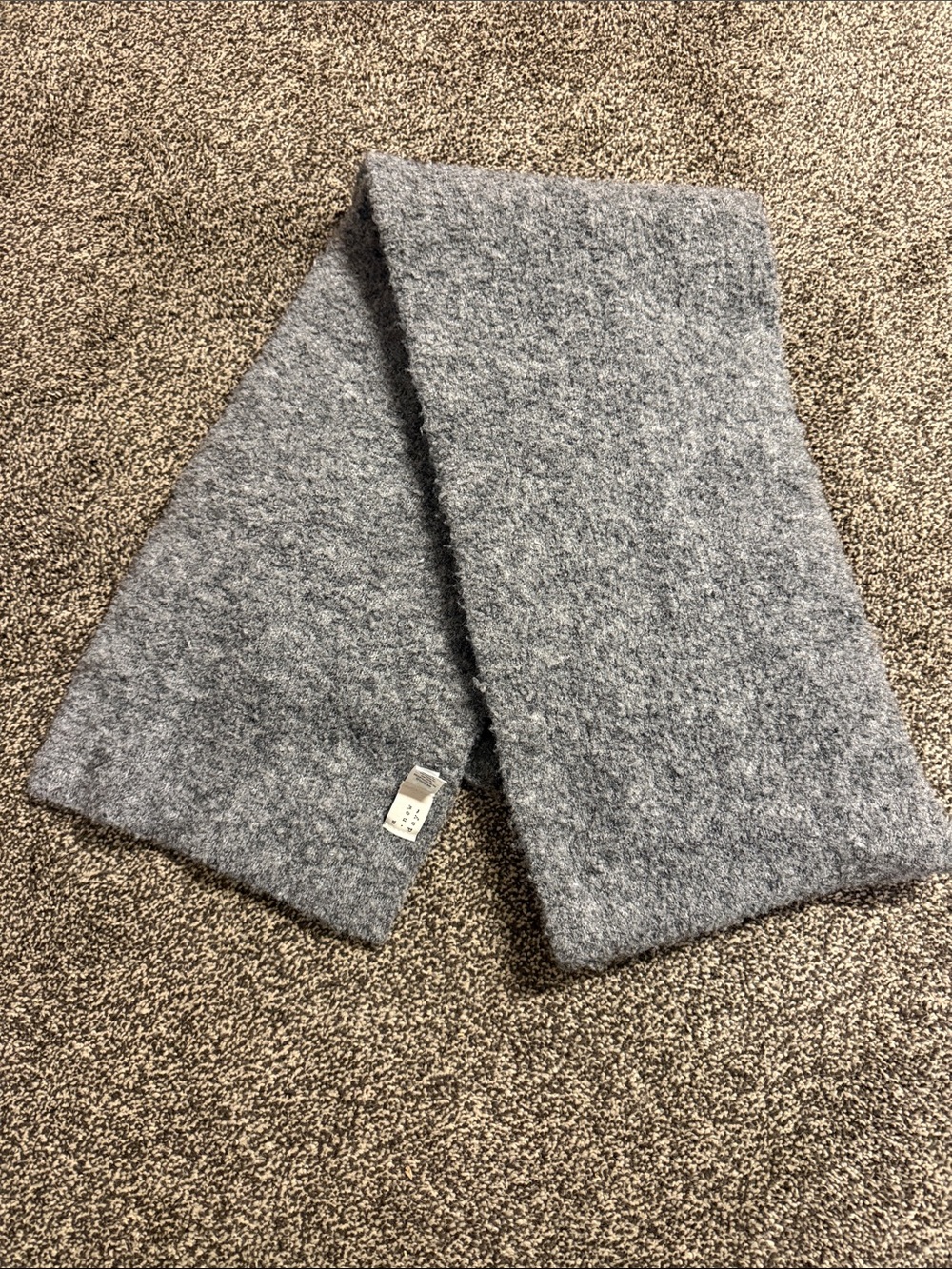 a new day Heather Gray Plush Knit Scarf
